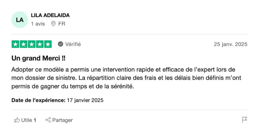 modèle de contrat expert d’assuré