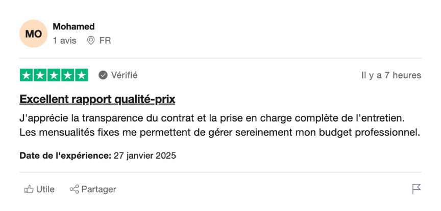 modèle de contrat de location longue durée voiture